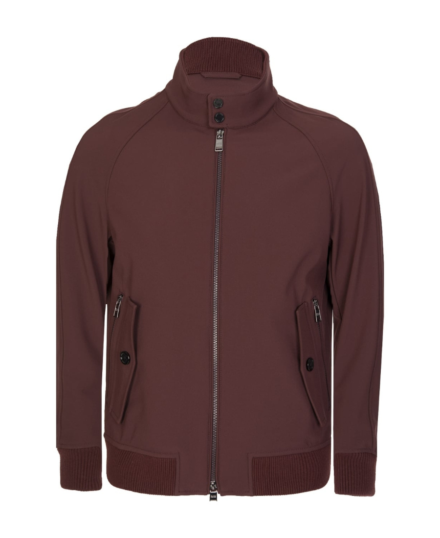 Hugo Boss Logo Details Casual Jacket In Red