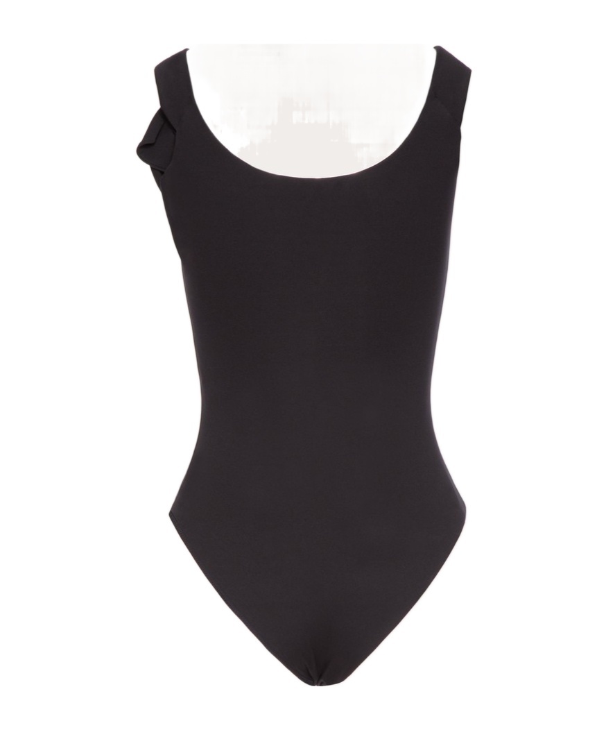 VALENTINO ROSE-APPLIQUÉ SWIMSUIT