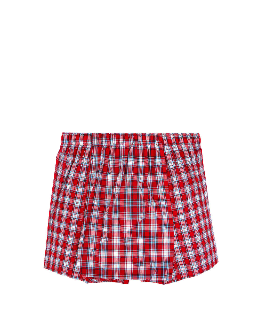 Shop Tommy Hilfiger Checkered Shorts In Red