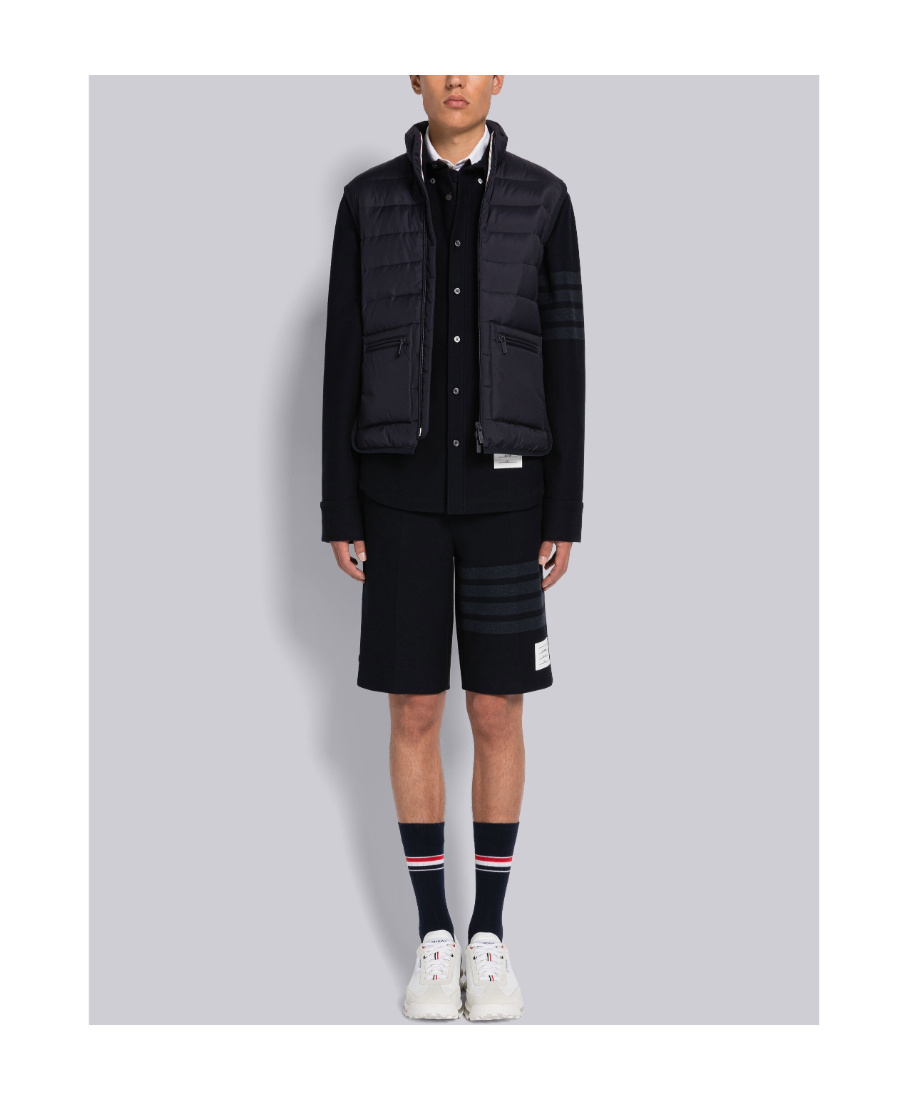 Thom Browne Down-feather Padded Gilet In Blue