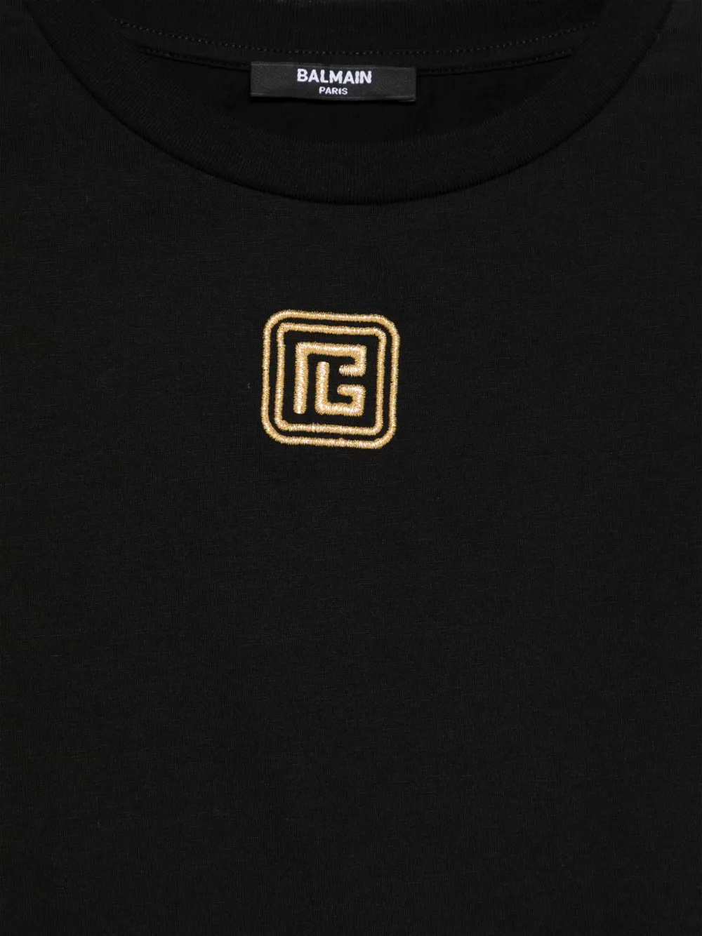 Balmain Short Sleeve T-shirt In Black