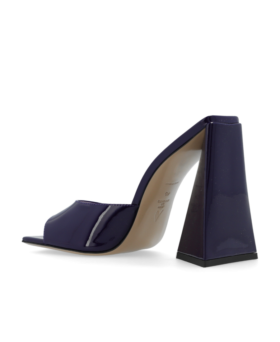 ATTICO DEVON 115MM PATENT-LEATHER MULES 