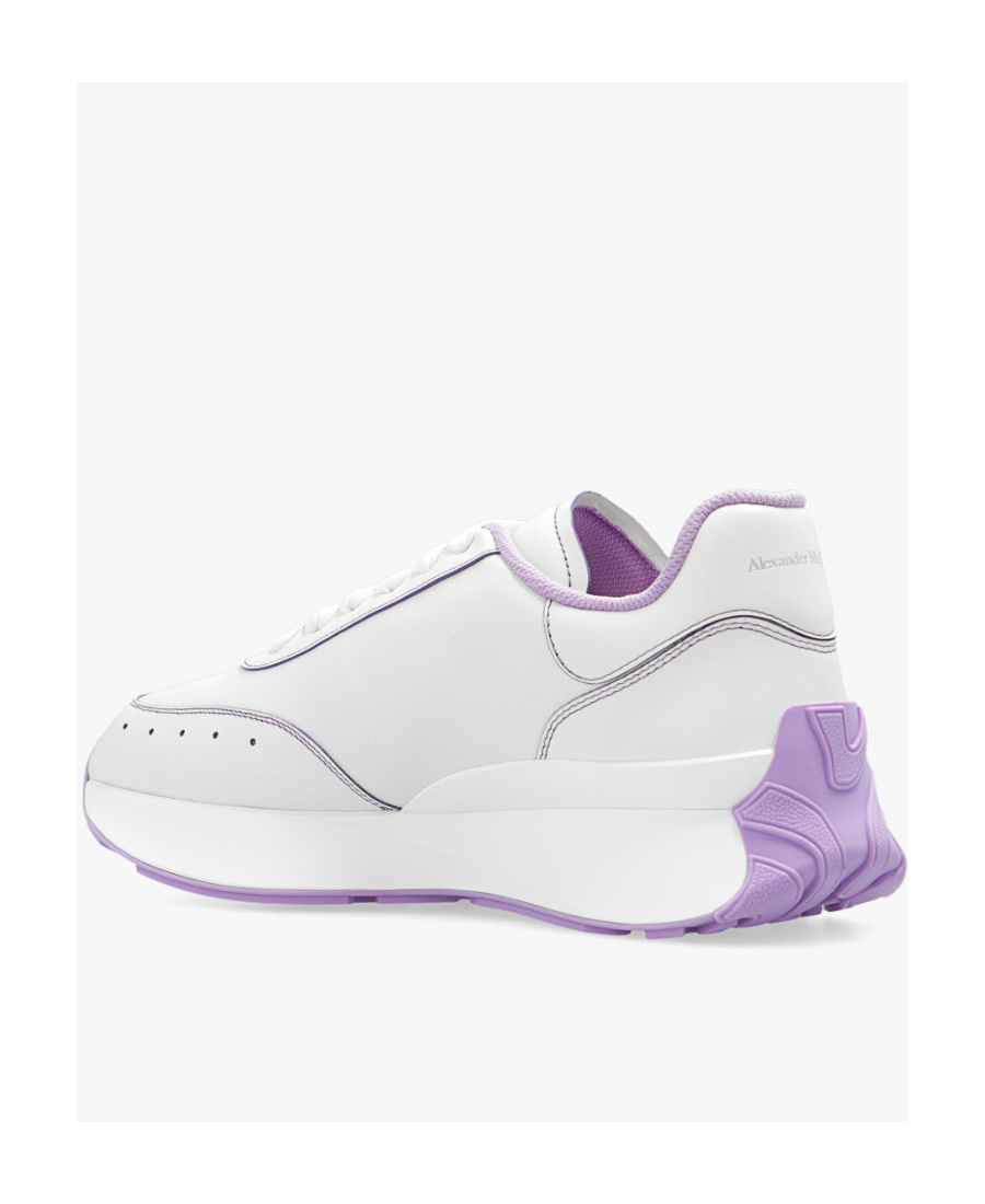 Alexander Mcqueen Woman Sneakers Off White Size 11 Soft Leather In White