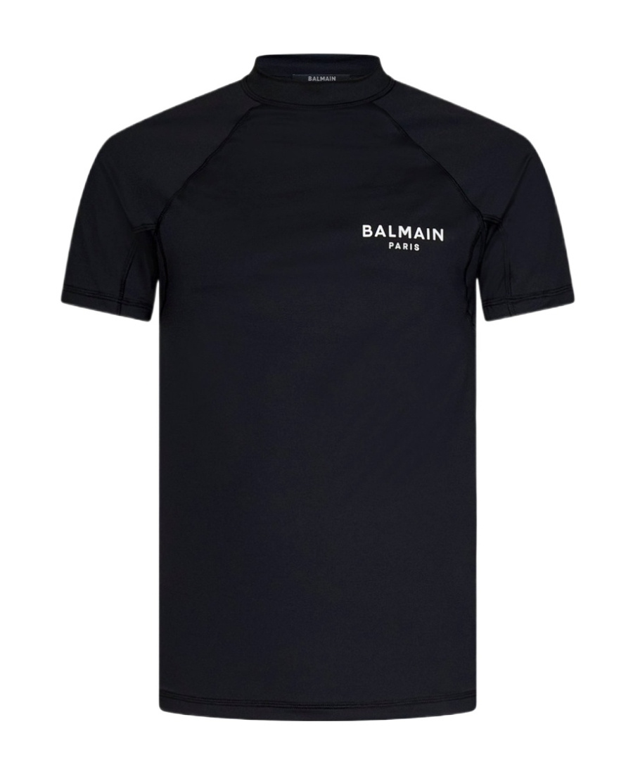 BALMAIN LOGO-PRINT PERFORMANCE T-SHIRT