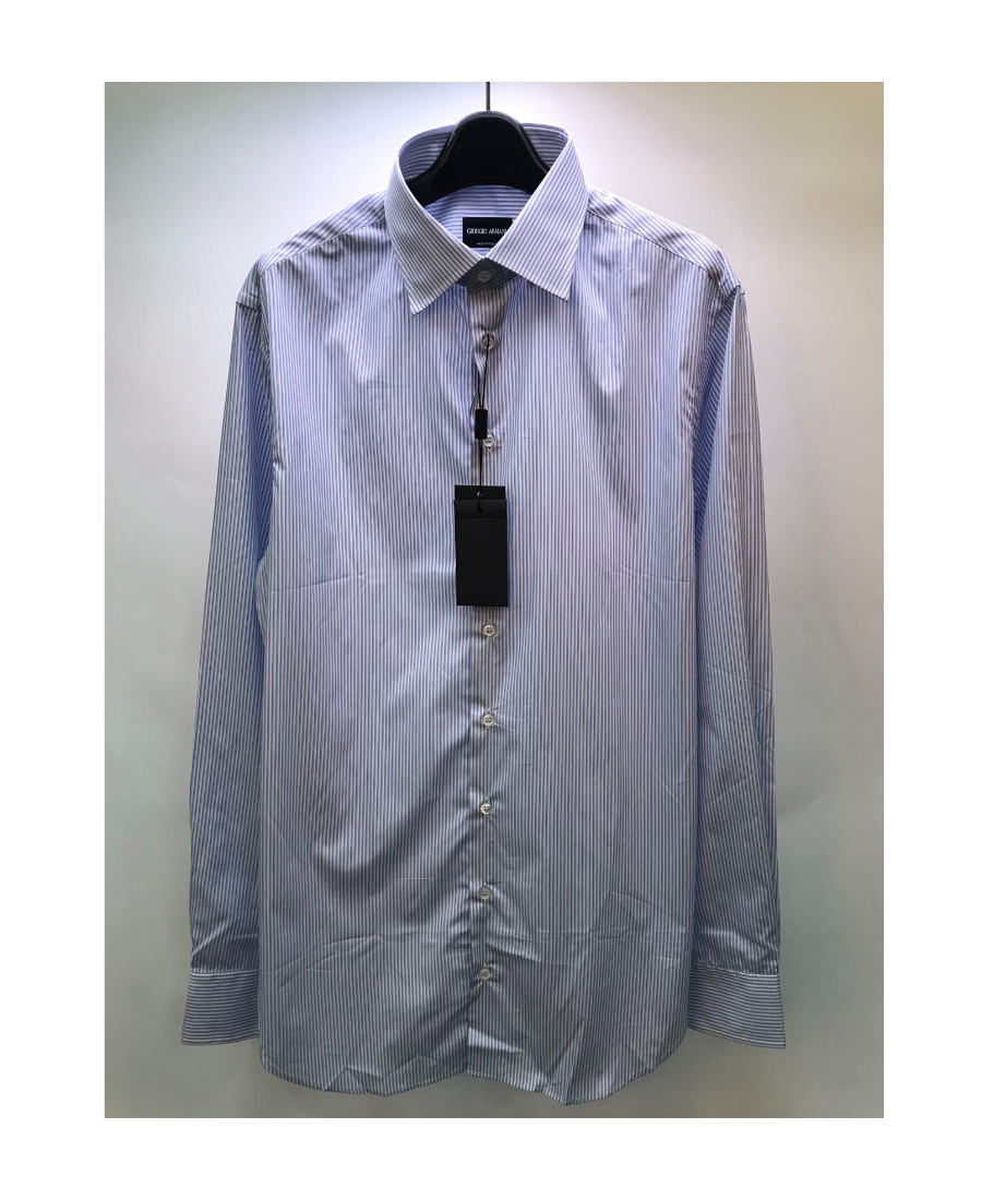 Giorgio Armani Striped Shirt In Purple