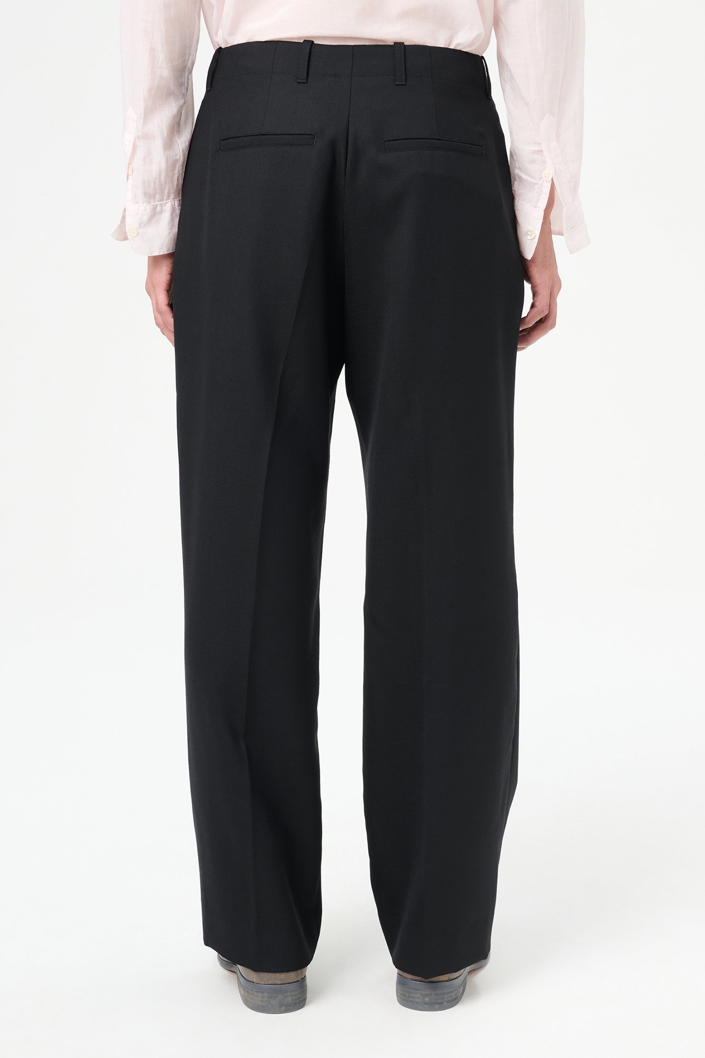 Our Legacy Borrowed Wool Trousers In Black