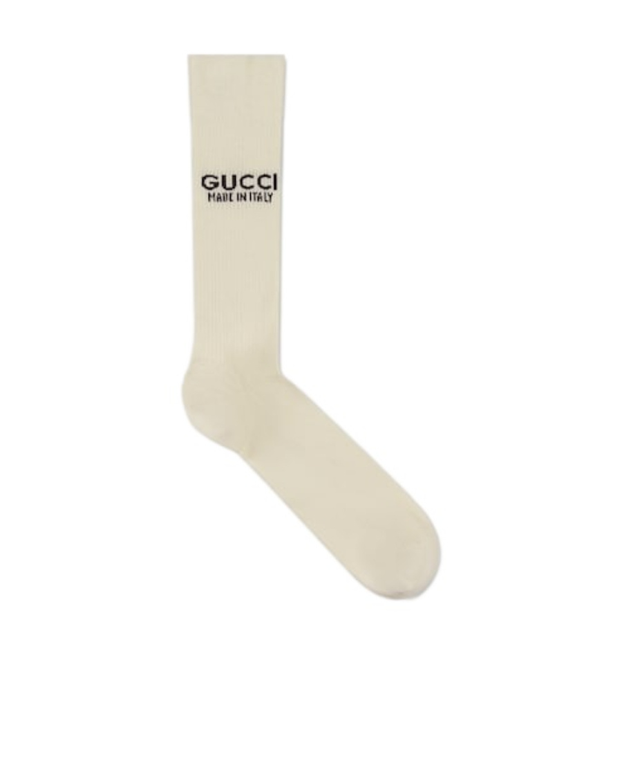 GUCCI LOGO-JACQUARD RIBBED SOCKS