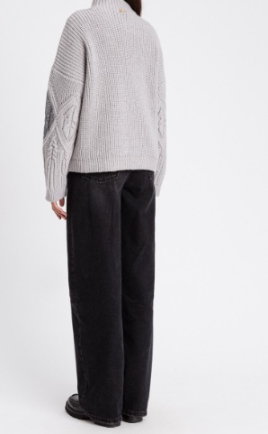 Twinset Wide-leg Jeans In Black