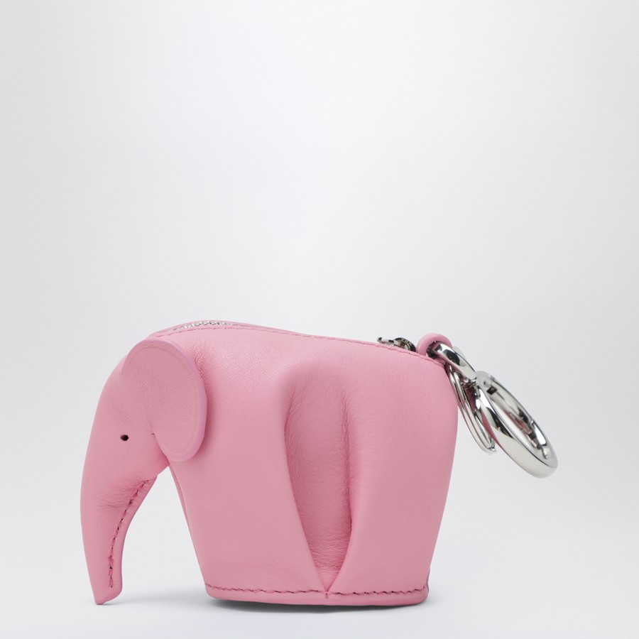Loewe Elephant Keychain In Pink