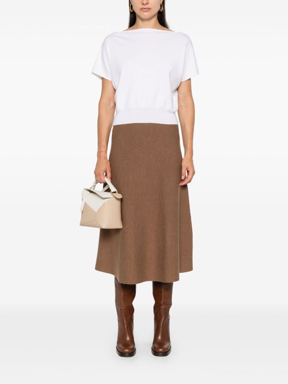 Shop P.a.r.o.s.h Knitted Top In White