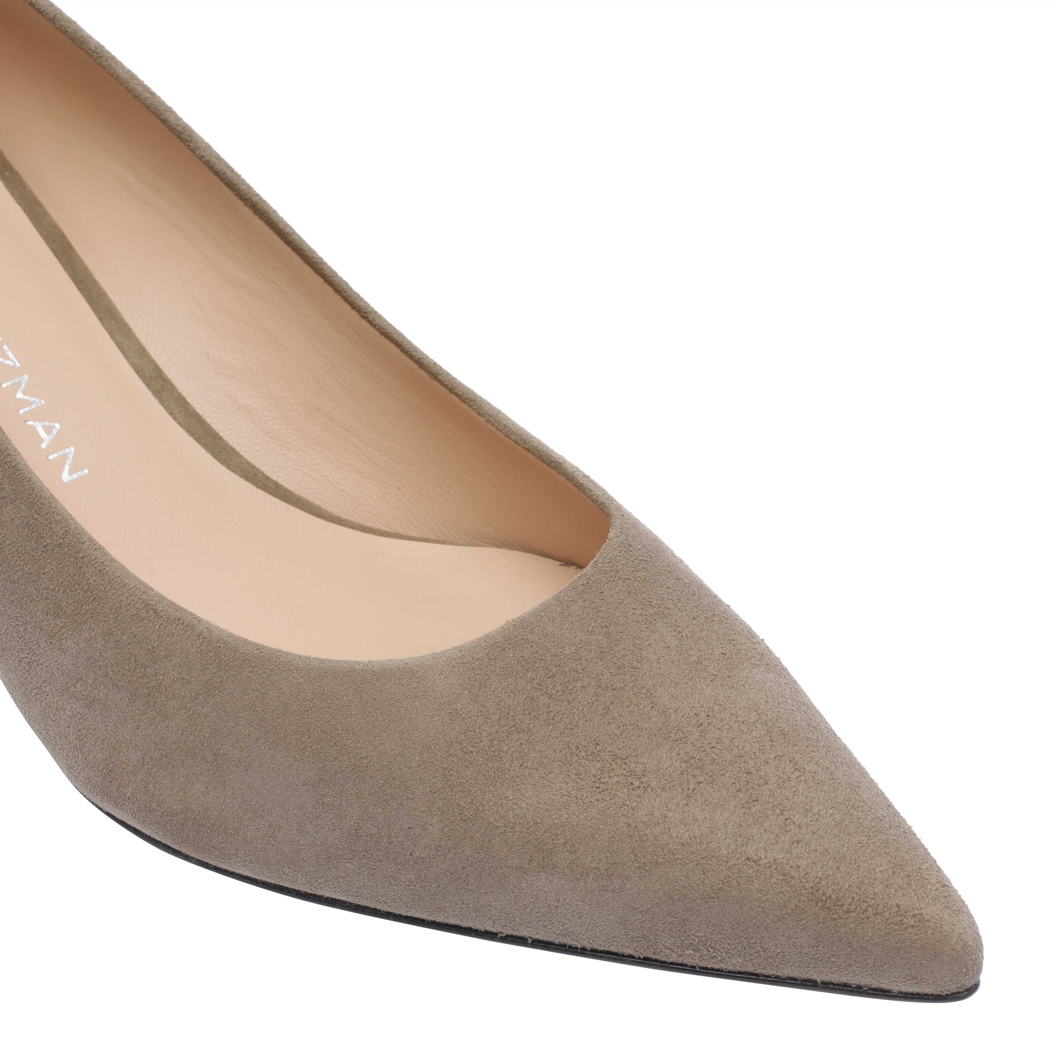 Stuart Weitzman Pointed Toe Suede Finish Pumps