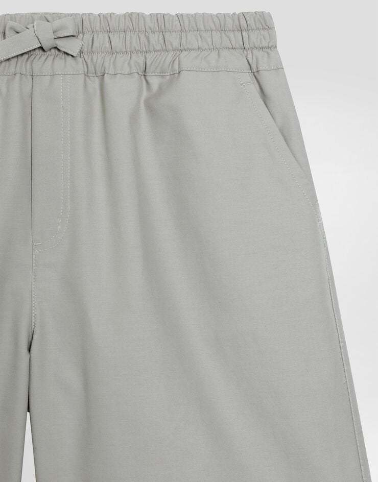 Dolce & Gabbana Logo Print Shorts In Gray