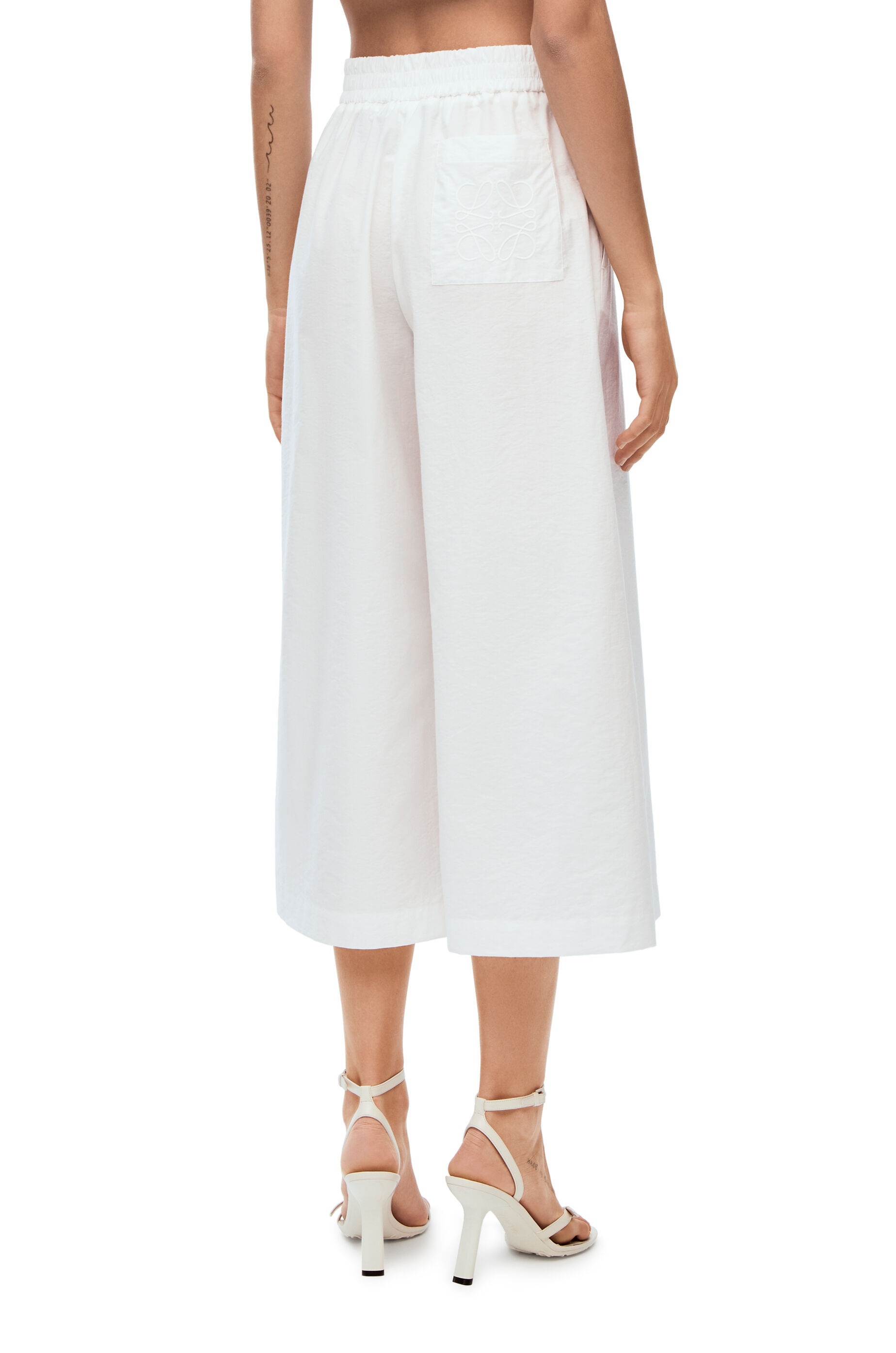 Loewe Cropped Trousers In Cotton
