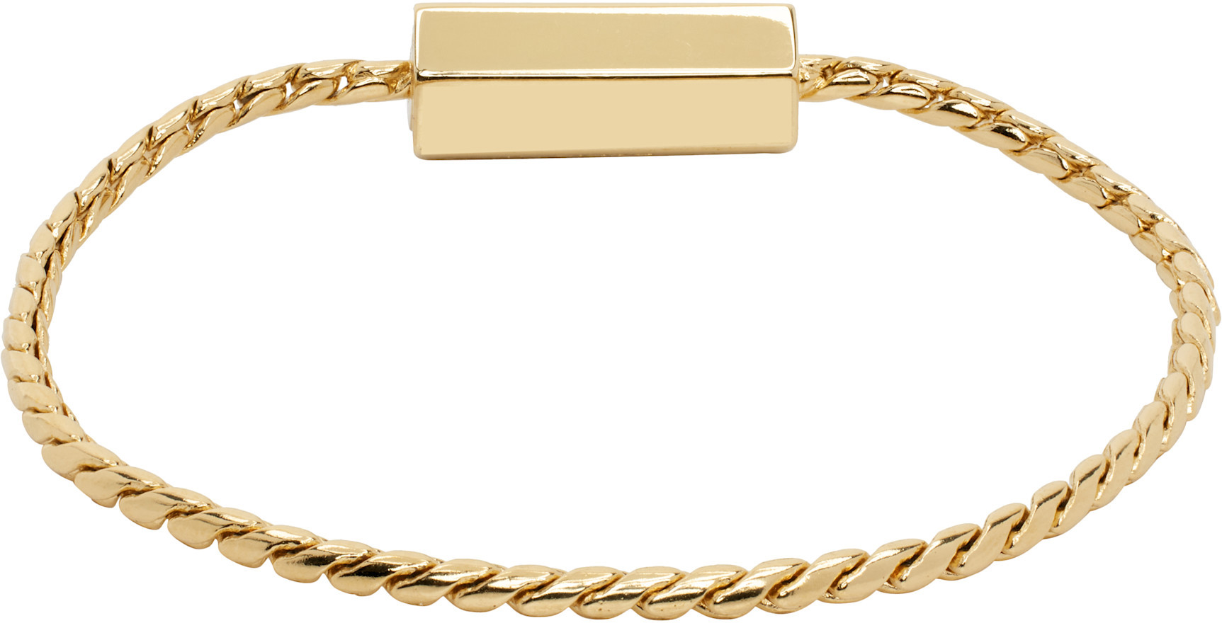 Apc Gold Angle Bracelet In Yellow