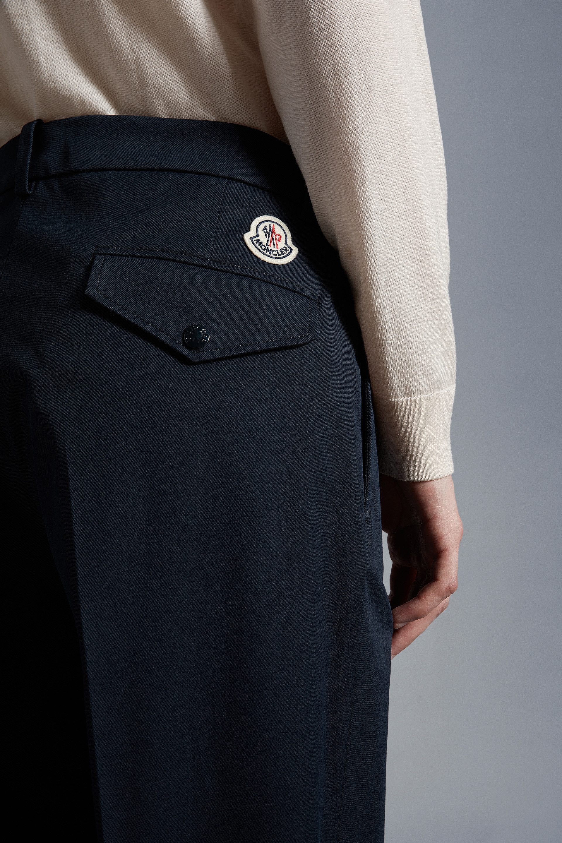 Moncler Logo Jogging Trousers In Blue