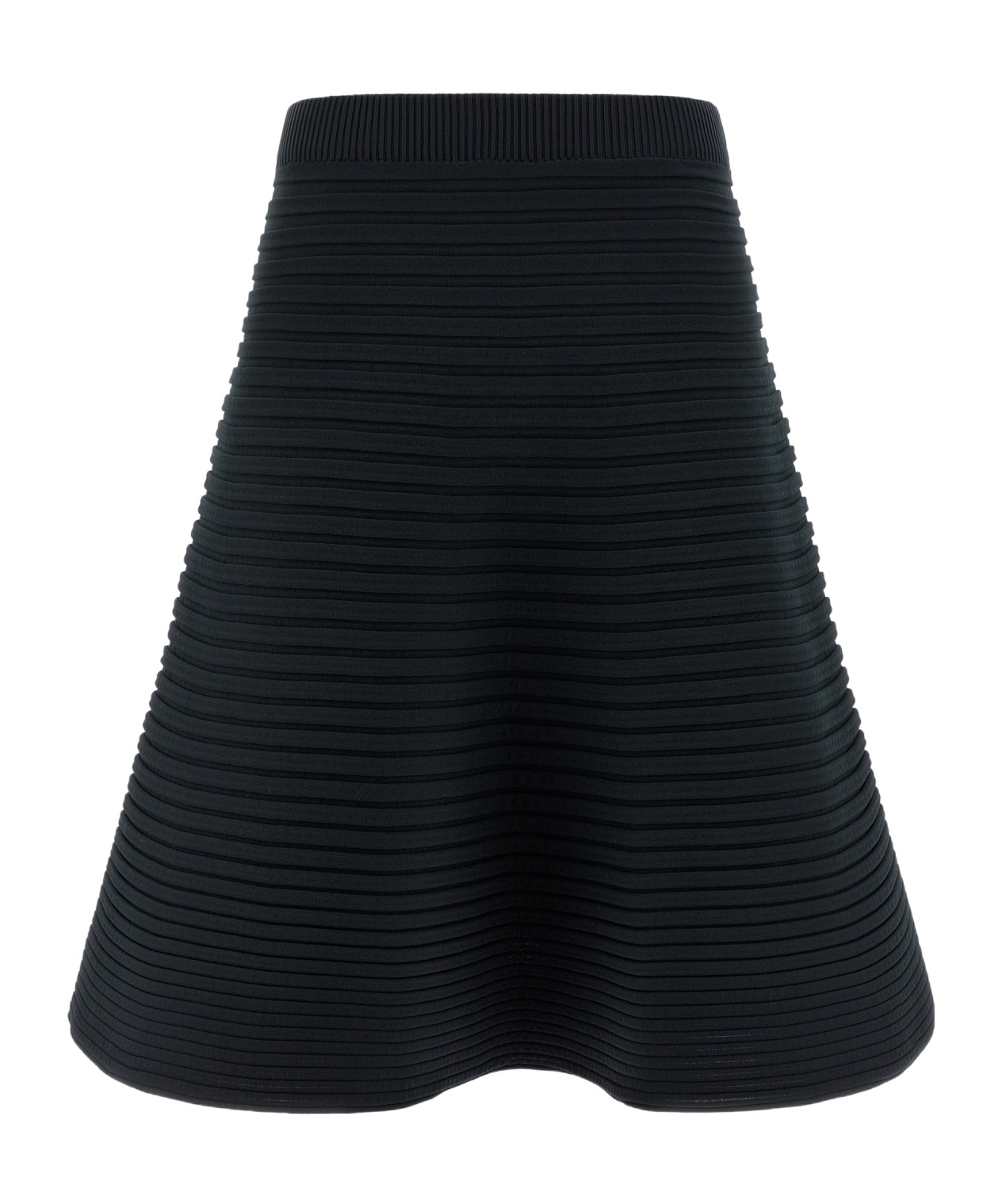 Issey Miyake Bounce Knit Skirts Green In Black