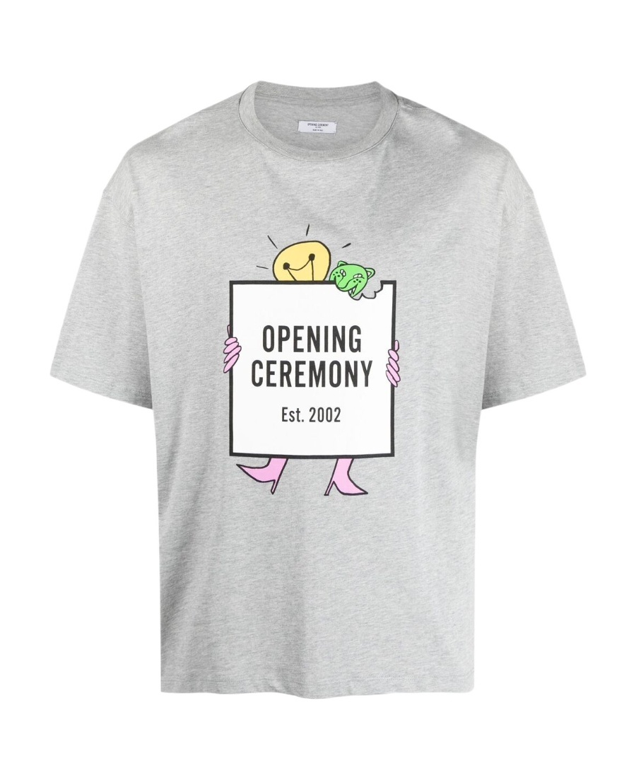 OPENING CEREMONY LIGHTBULB-BOX LOGO-PRINT T-SHIRT 