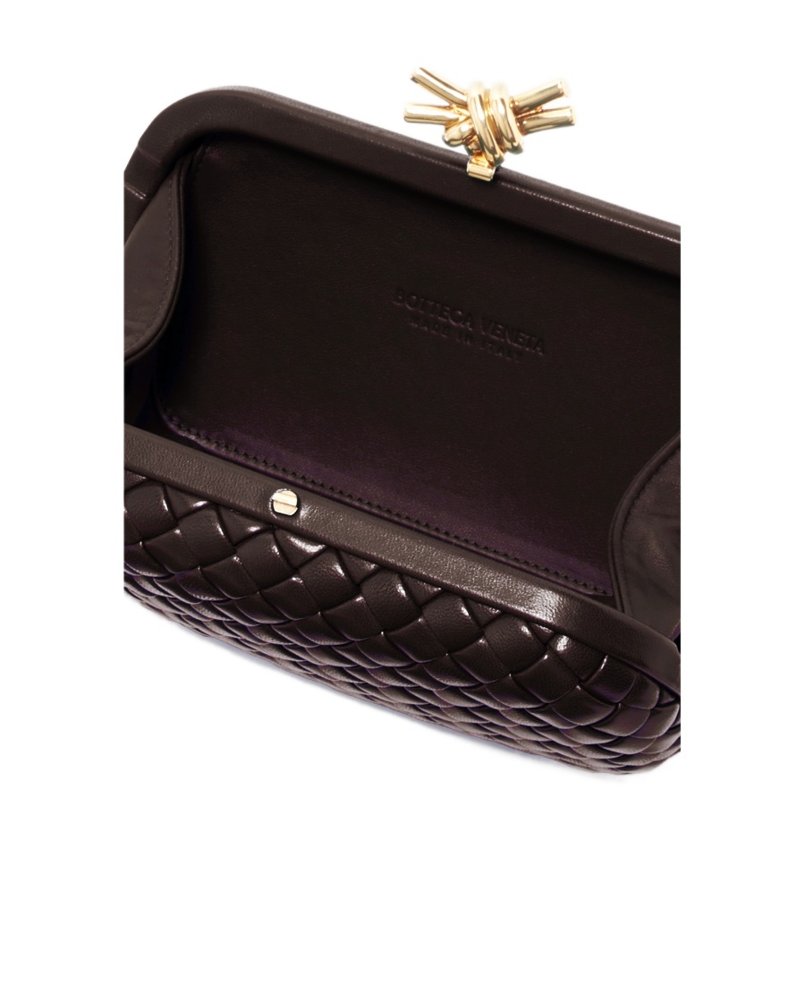 Bottega Veneta Brown Knot Clutch In Brown