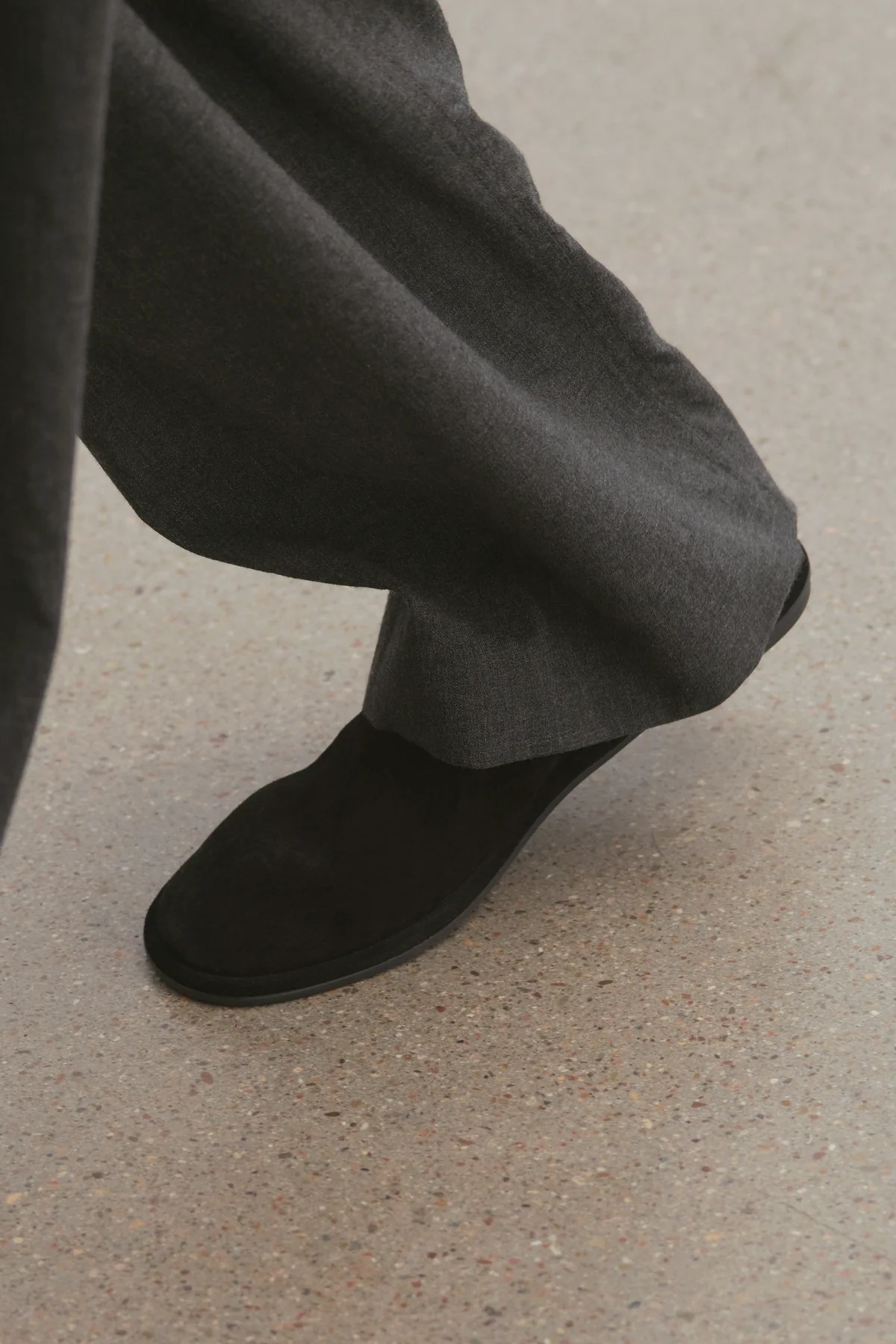 The Row Canal Collapsible-heel Leather Loafers In Black