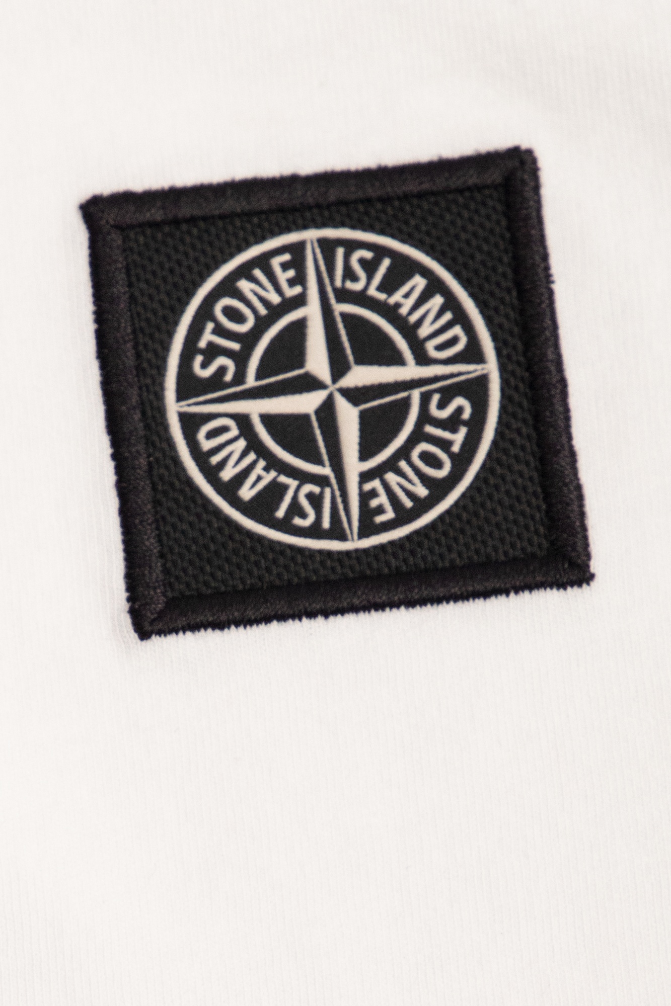 STONE ISLAND STONE ISLAND JUNIOR COMPASS PATCH CREWNECK T-SHIRT