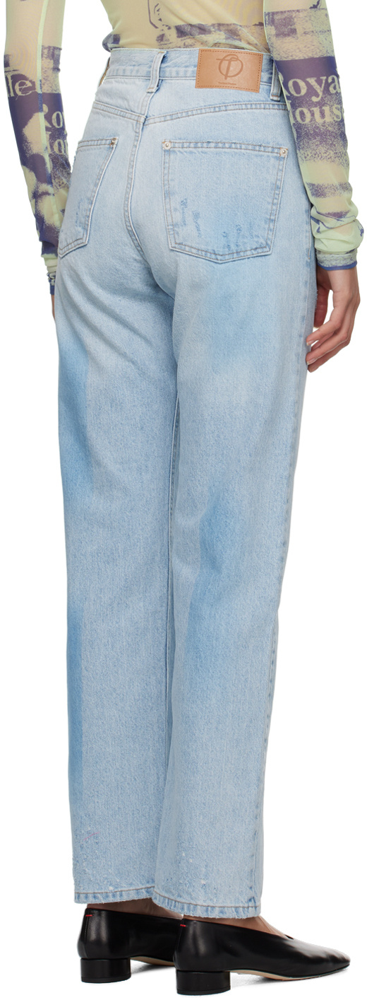 Open Yy Shaded Jeans In Blue