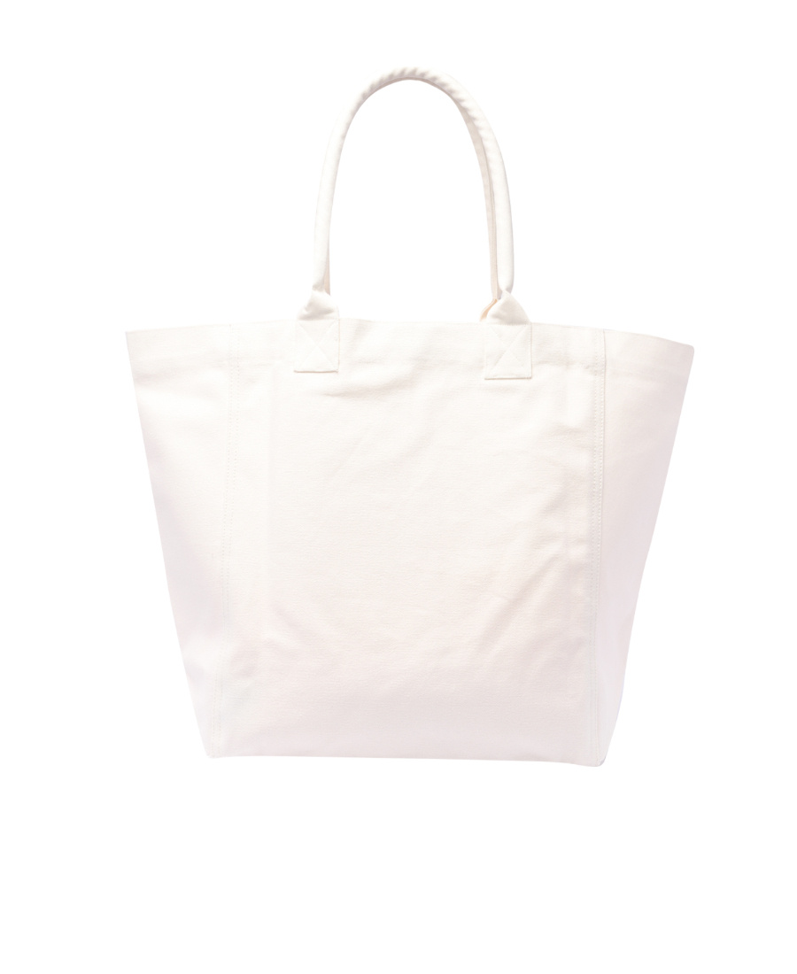 Isabel Marant Yenky Bouclé-logo Top Handle Bag In White