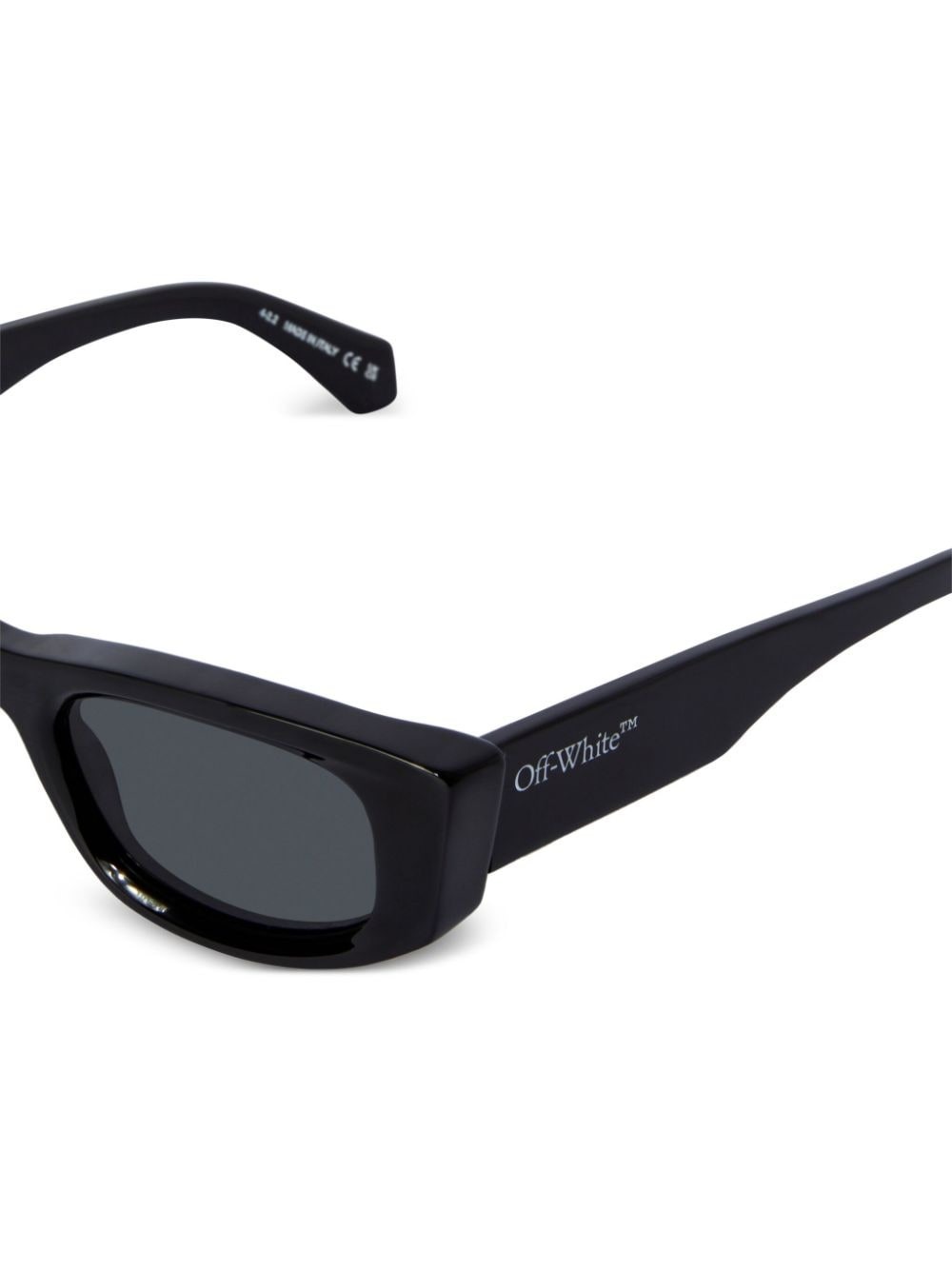 Off-white Matera Rectangle-frame Sunglasses In Black