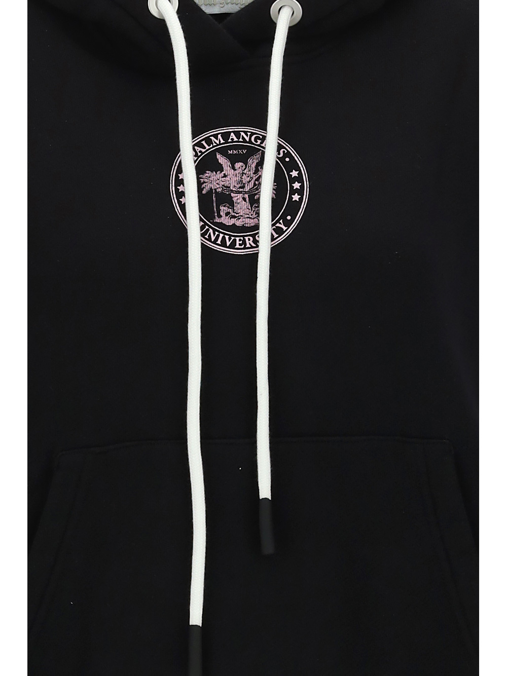 Palm Angels Black College Classic Hoodie In Black