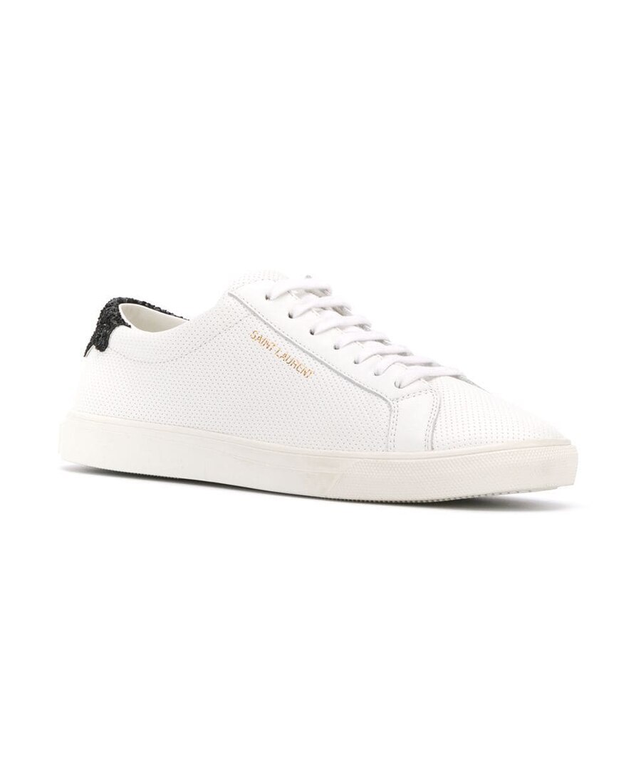 Saint Laurent Low-strapped Casual Sneakers In White