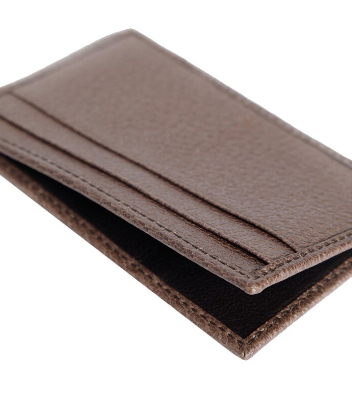 Shop Gucci Ophidia Gg Card Case In Brown