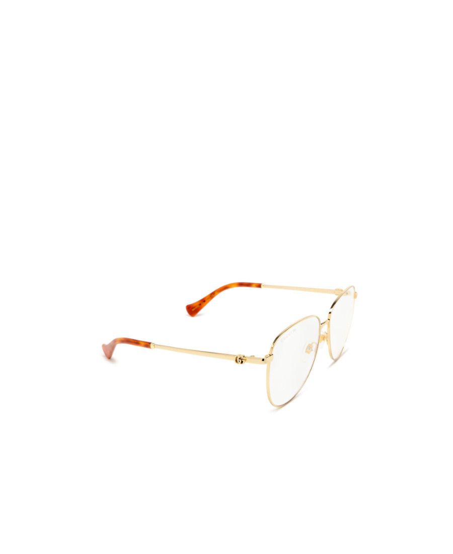 Gucci Double G Logo-engraved Cat-eye Frame Glasses In White