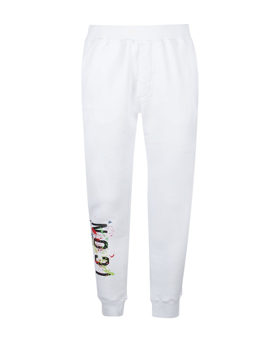 Dsquared2 Icon-print Detail Trousers In White