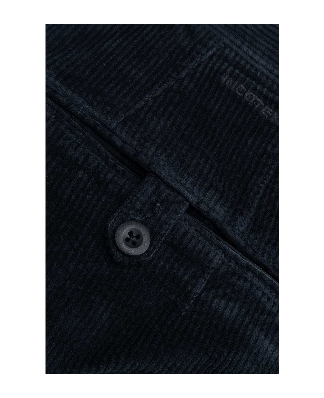 Incotex Luxe Velvet Trousers With Pockets And Loops