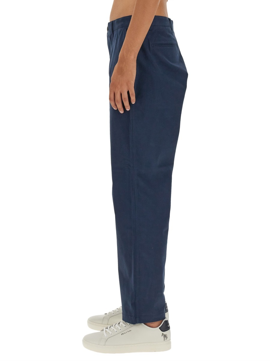 Paul Smith Ps  Mid Rise Slim Cut Chinos In Blue