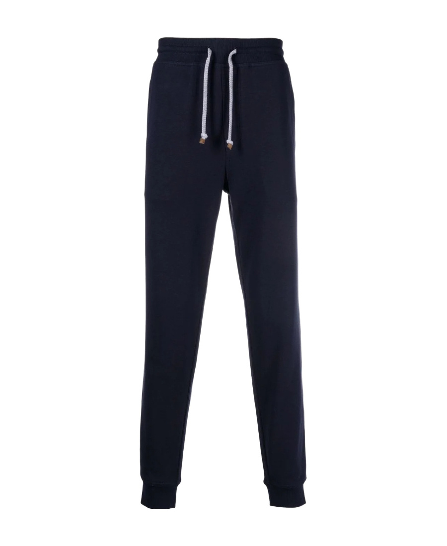 Brunello Cucinelli Tapered-leg Track Pants In Black