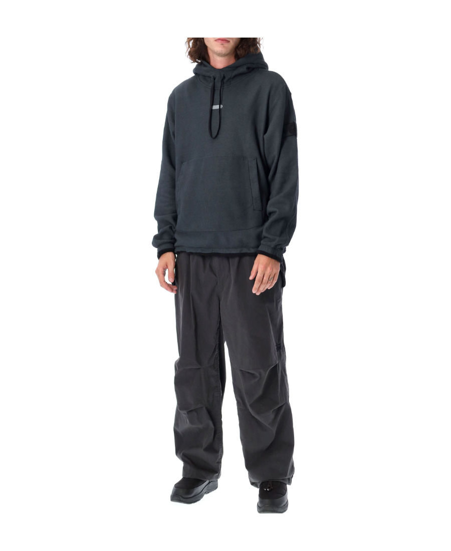 Stone Island Graphic-print Drawstring Hoodie In Black