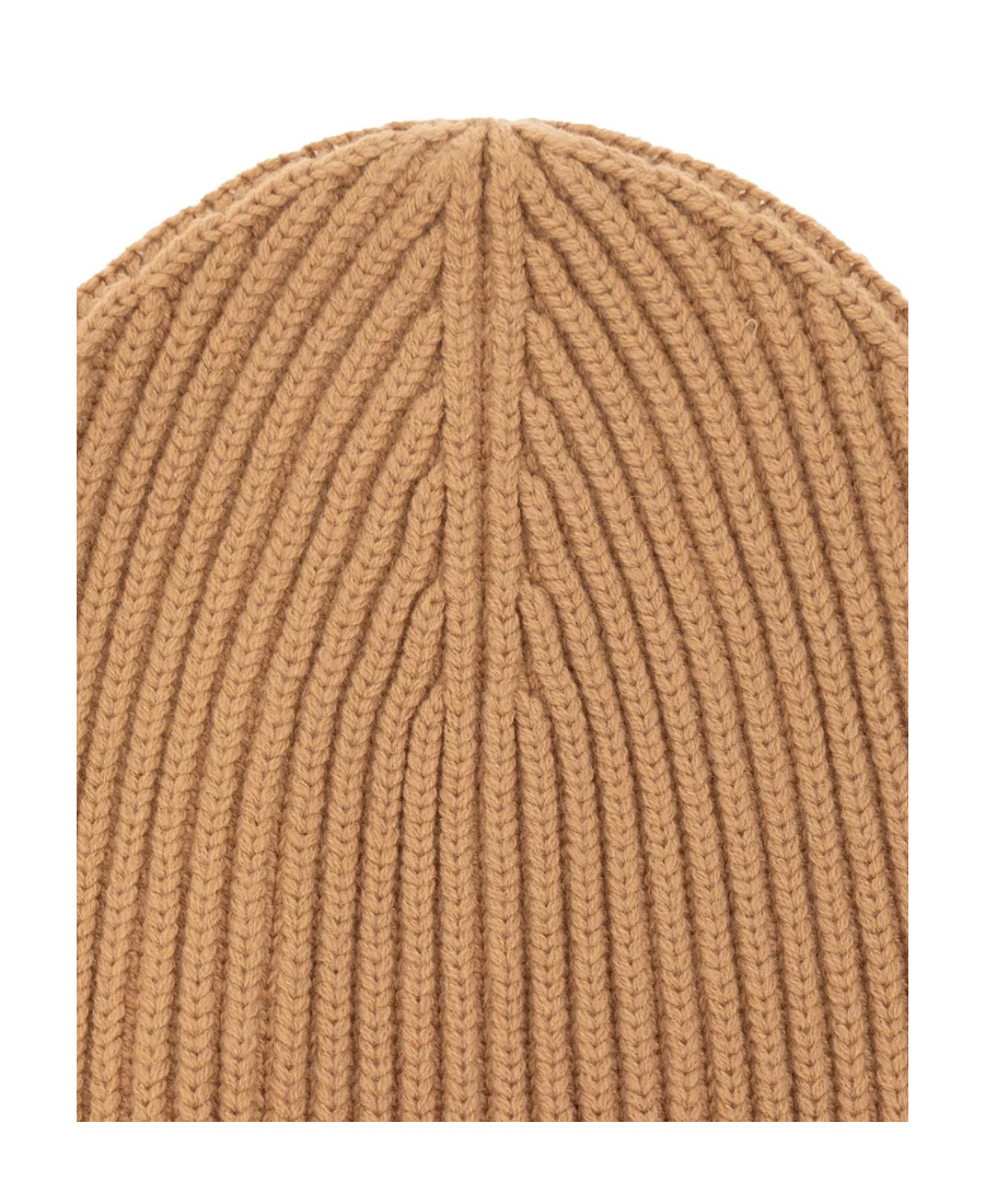 Dolce & Gabbana Turn-up Brim Ribbed-knit Beanie In Nude