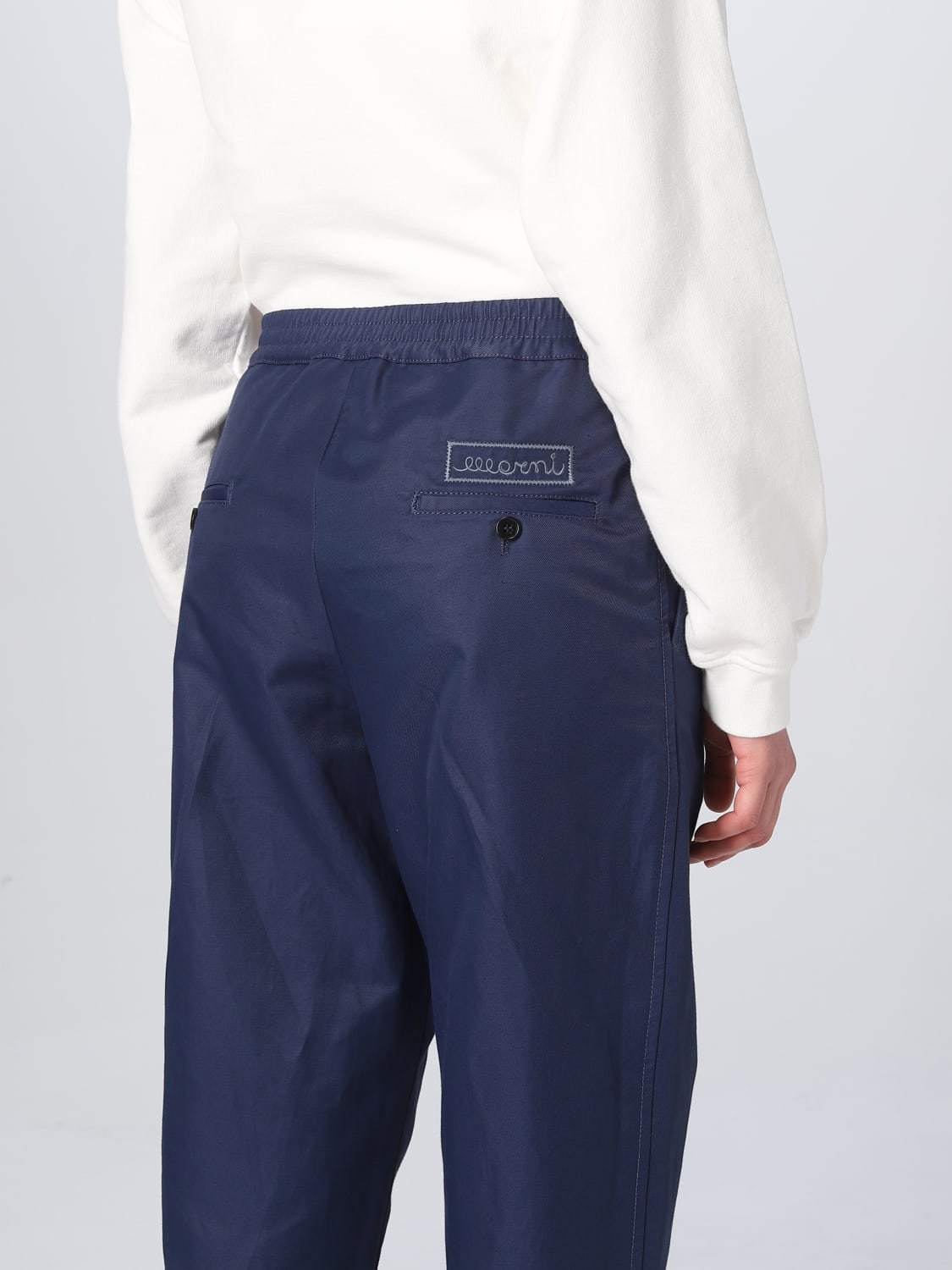 Marni Straight-fit Trousers In Blue