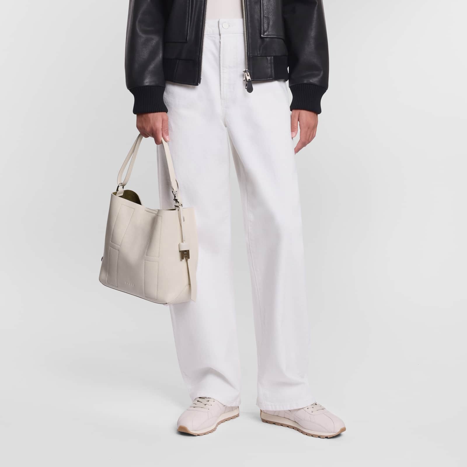Hogan Borse A Tracolla In Pelle Di Vitello Bianca In White