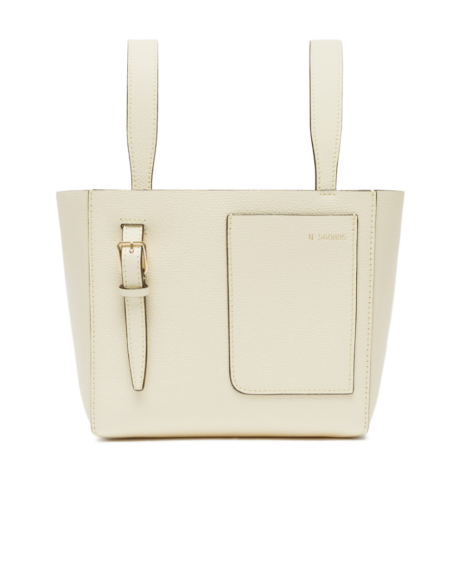 Valextra "soft" Crossbody Bag Micro In Nude