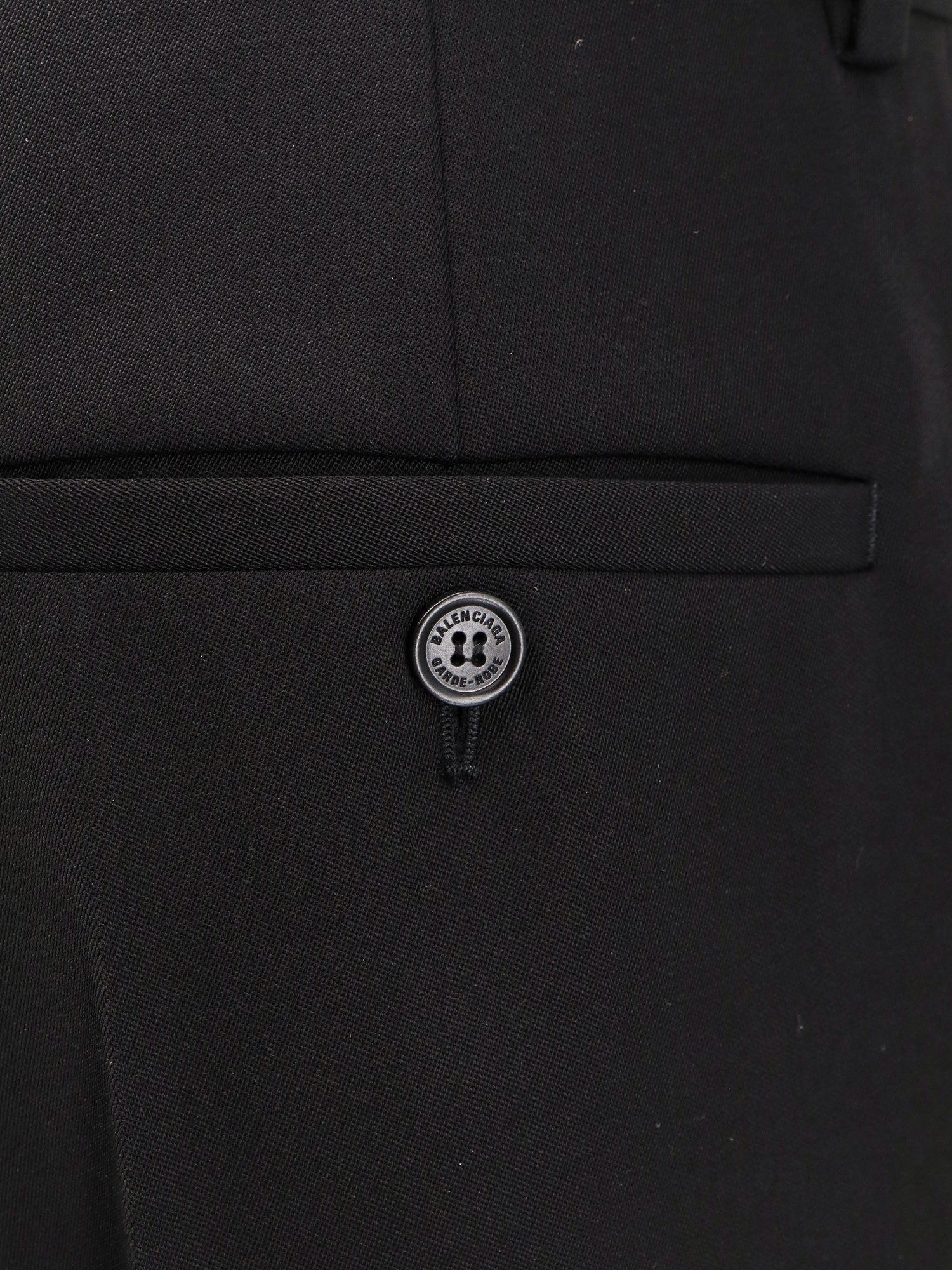 Balenciaga Straight-leg Tailored Trousers In Black