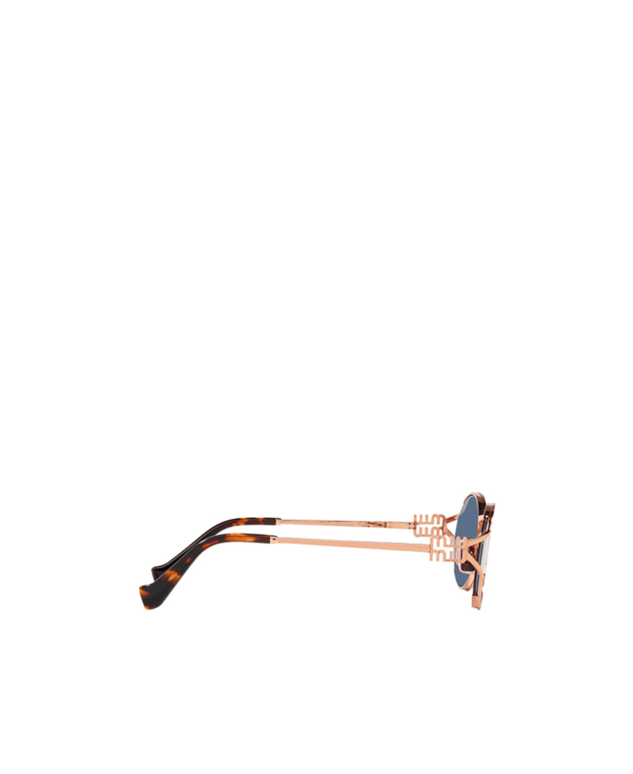 Miu Miu Oval-frame Sunglasses In Blue