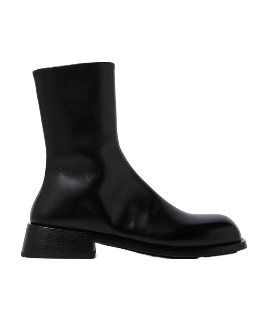 Marsèll Square-headed Boots In Black