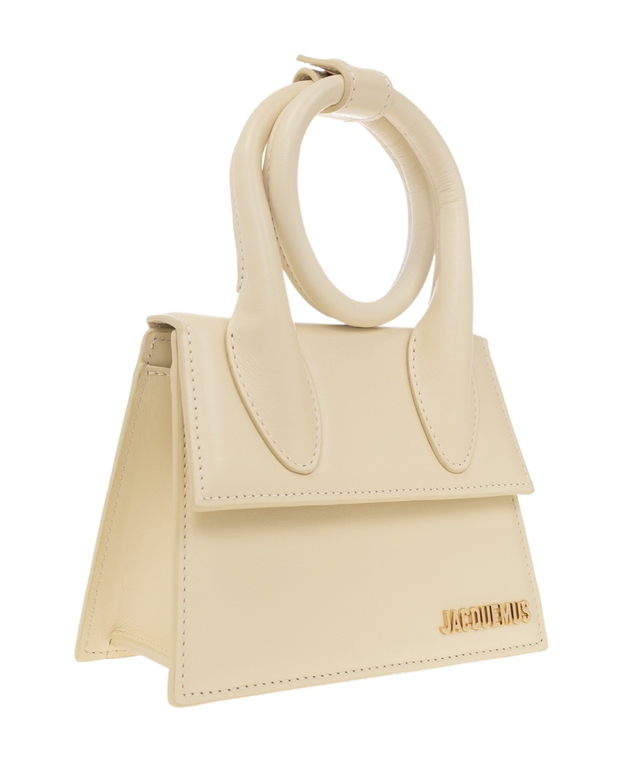 Jacquemus Le Chiquito Moyen Leather Handbag In Nude