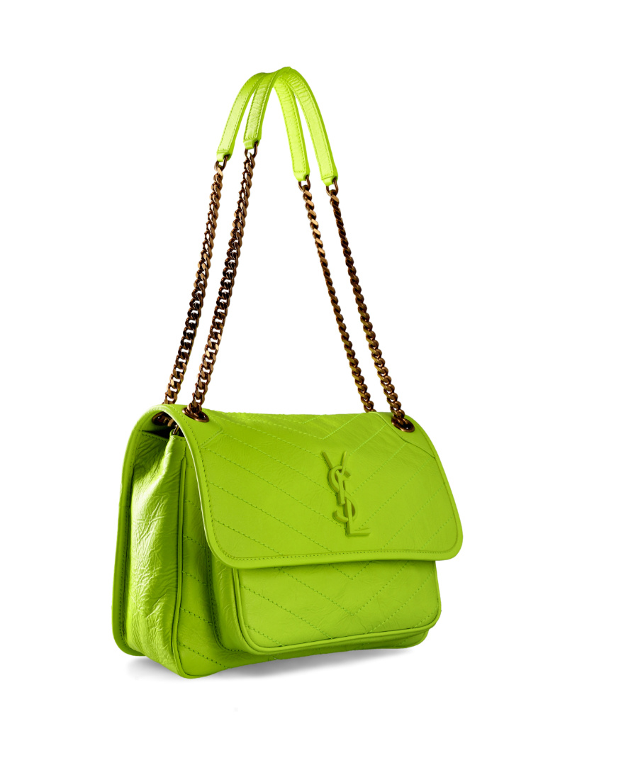 Saint Laurent Medium Niki Shoulder Bag In Green