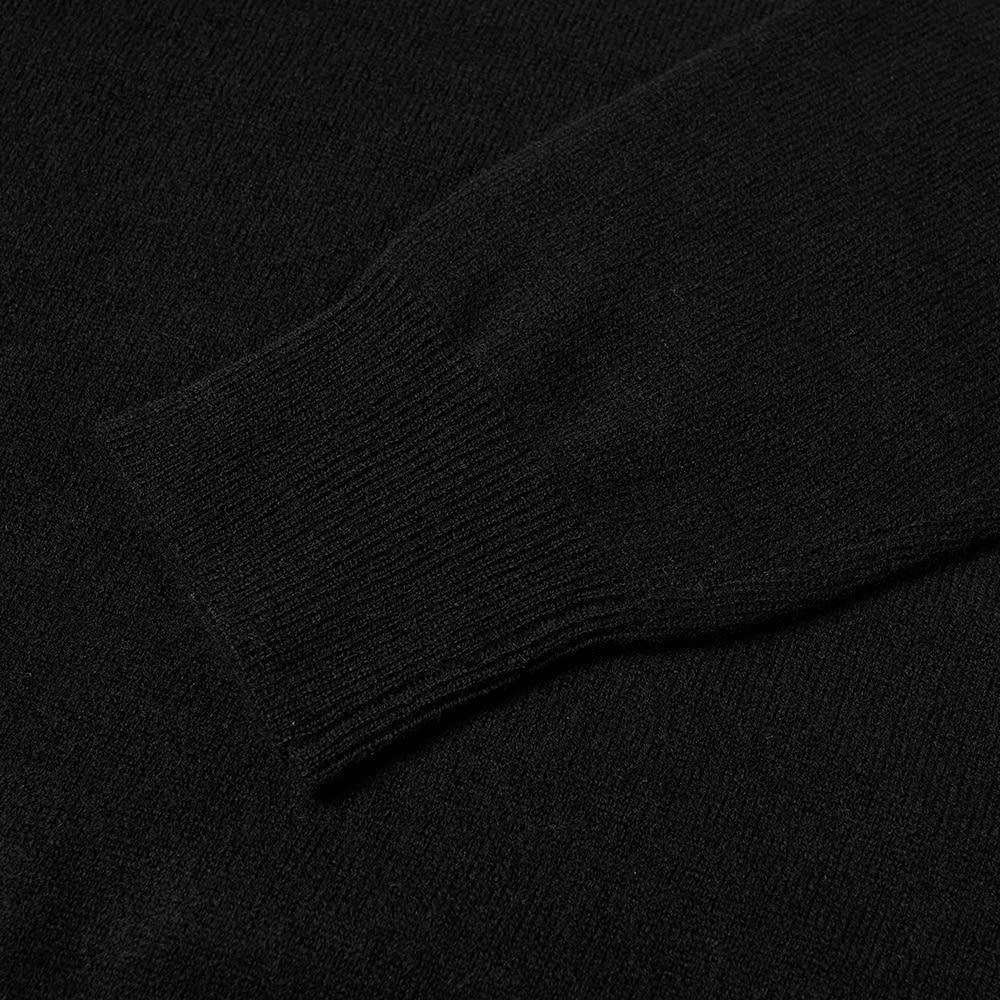 Acne Studios Face Patch Wool Jumper In Black