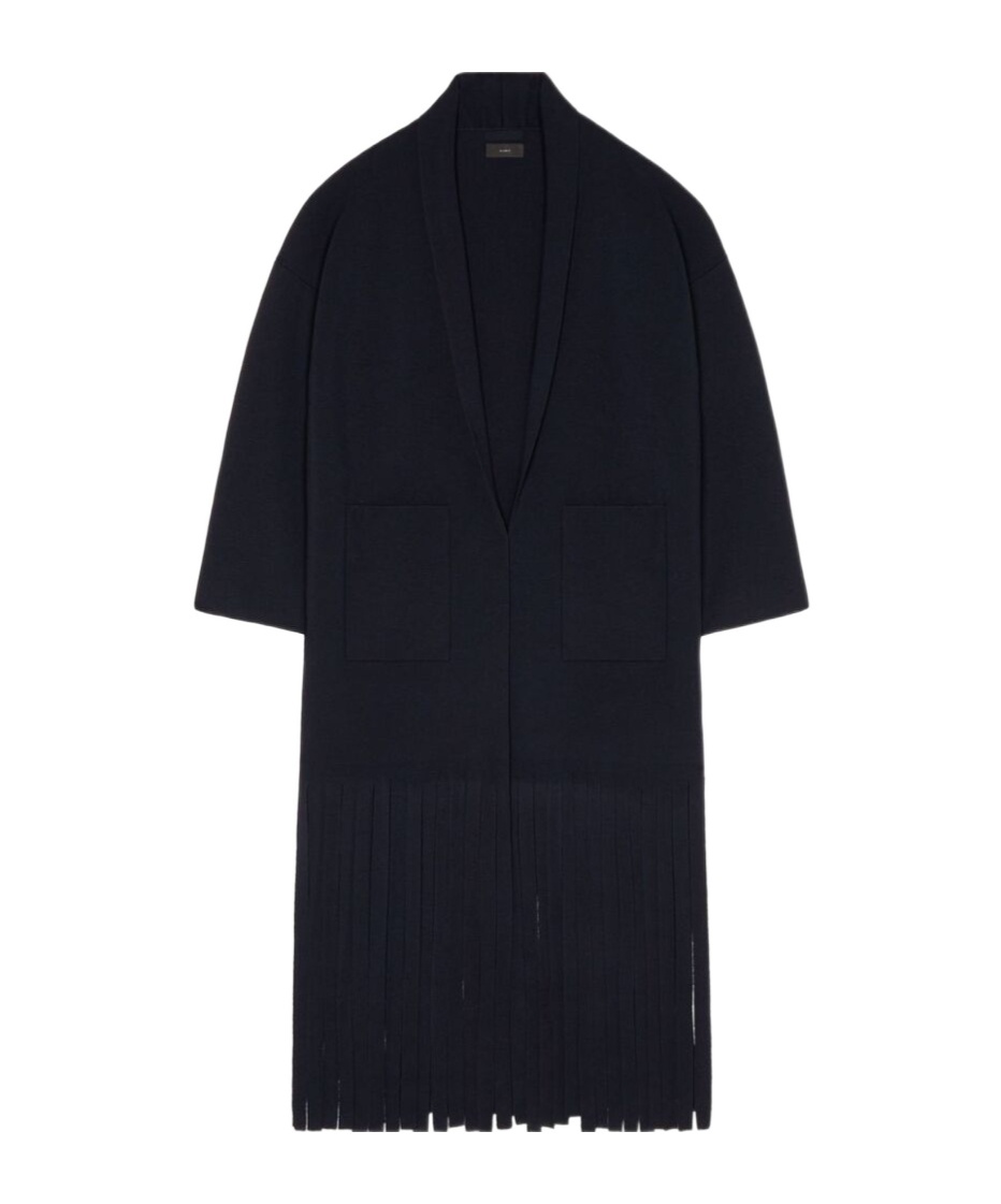 Alanui Logo-plaque Cashmere-silk Blend Cardigan In Black