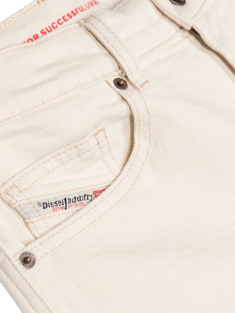Diesel D-macs Denim Shorts In White