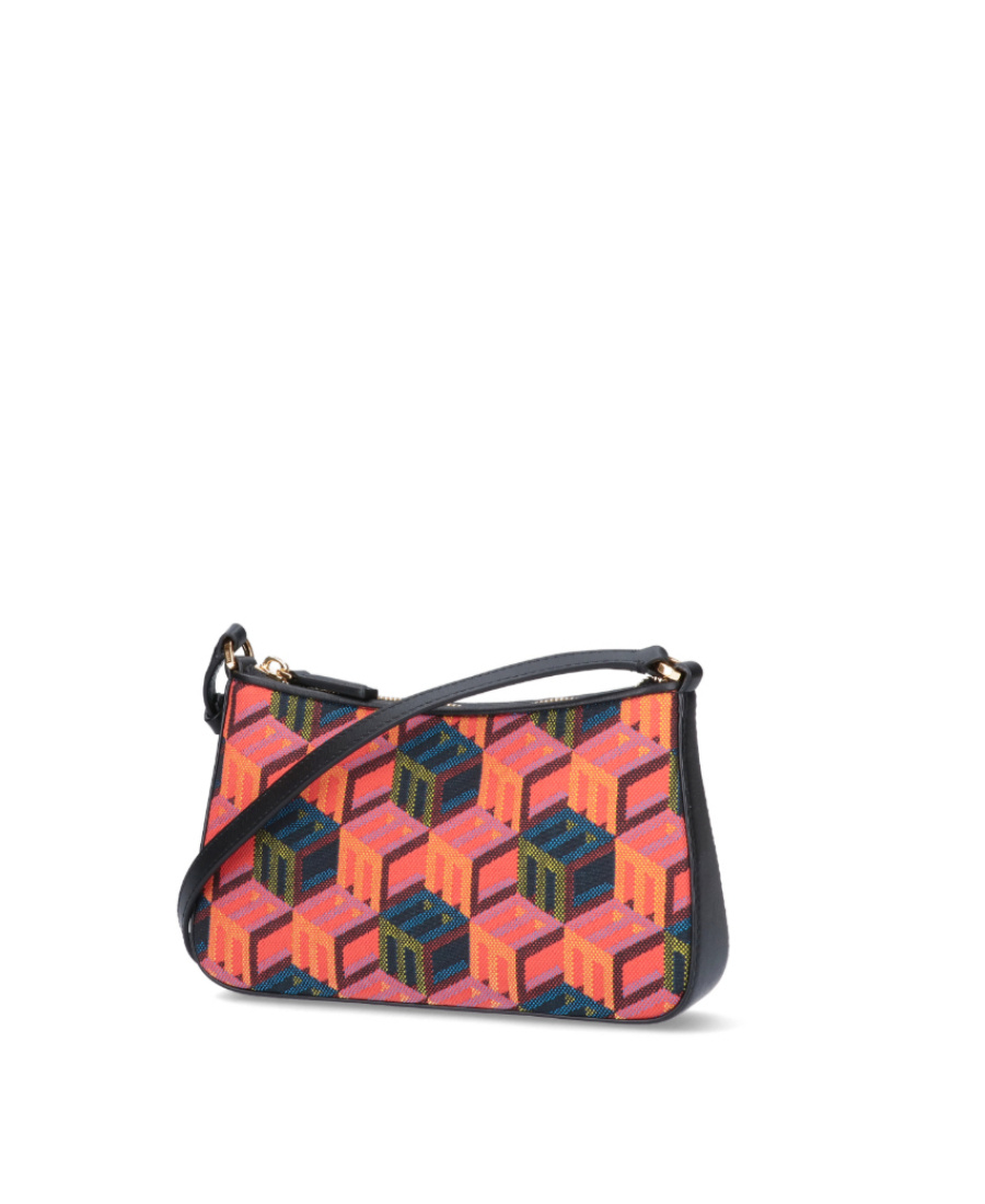 Mcm Mini Cubic-monogram Shoulder Bag In Multicolor