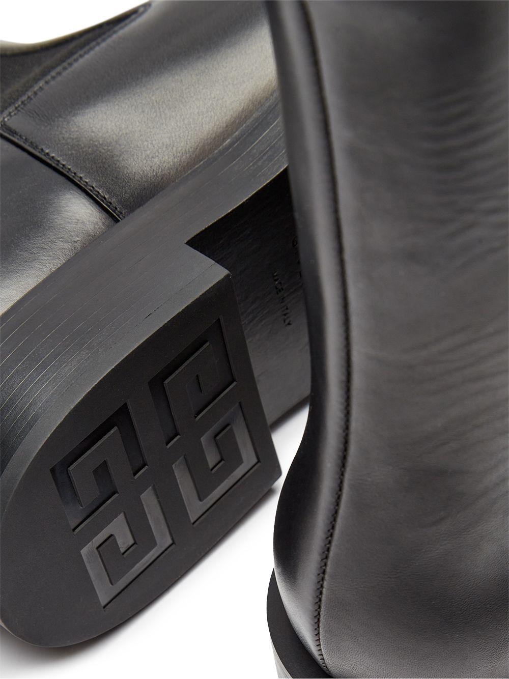 Shop Givenchy 4g Plaque Chelsea Boots In Black